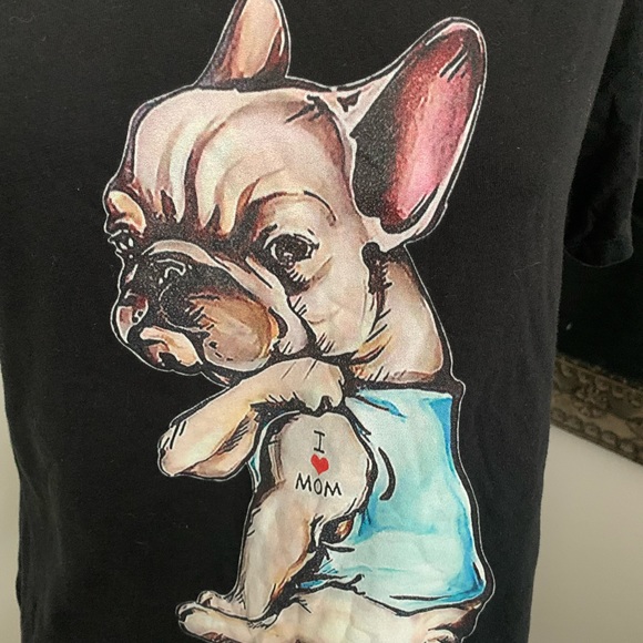 FRENCH BULLDOG TEE SHIRT SHORT SLEEVE SIZE LARGE - Picture 2 of 8